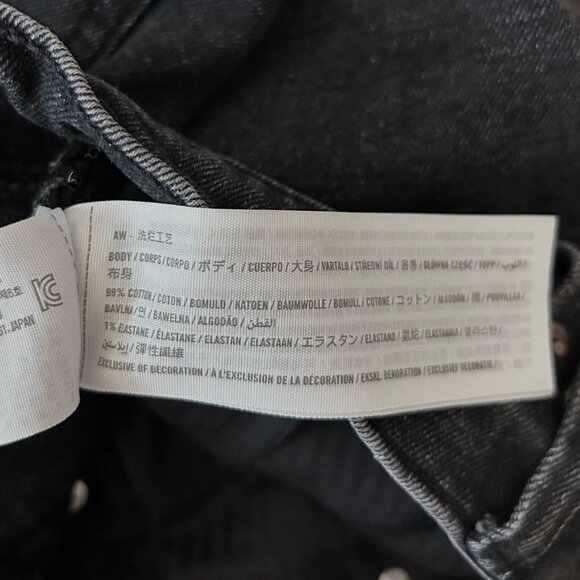 Abercrombie & Fitch Ultra High Rise Ankle Straight Jeans in Washed Black Size 2 - Picture 9 of 13